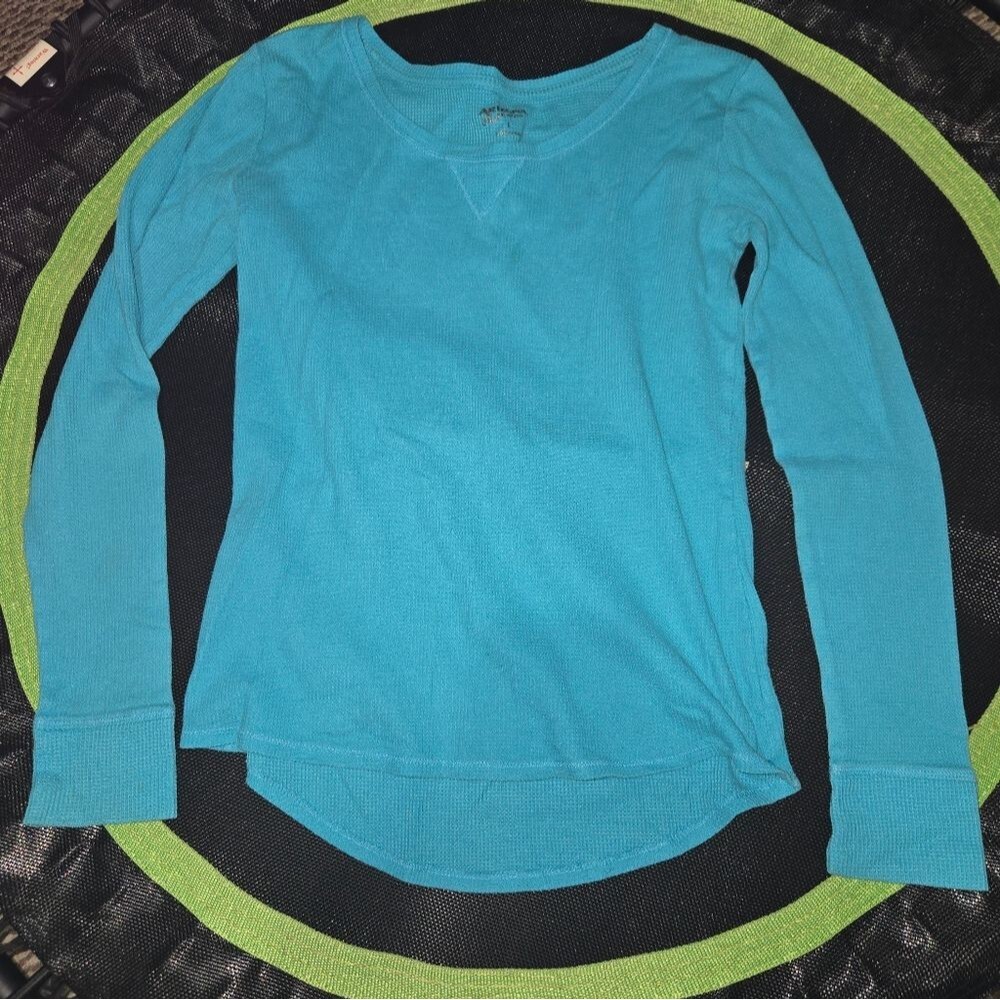 Arizona Jean Company Aqua Long Sleeve Top